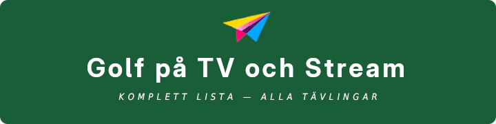Golf på TV och Stream idag